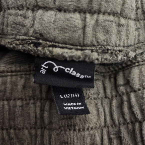Art Class green moto style jogger pants Size L (12/14) - Picture 12 of 13